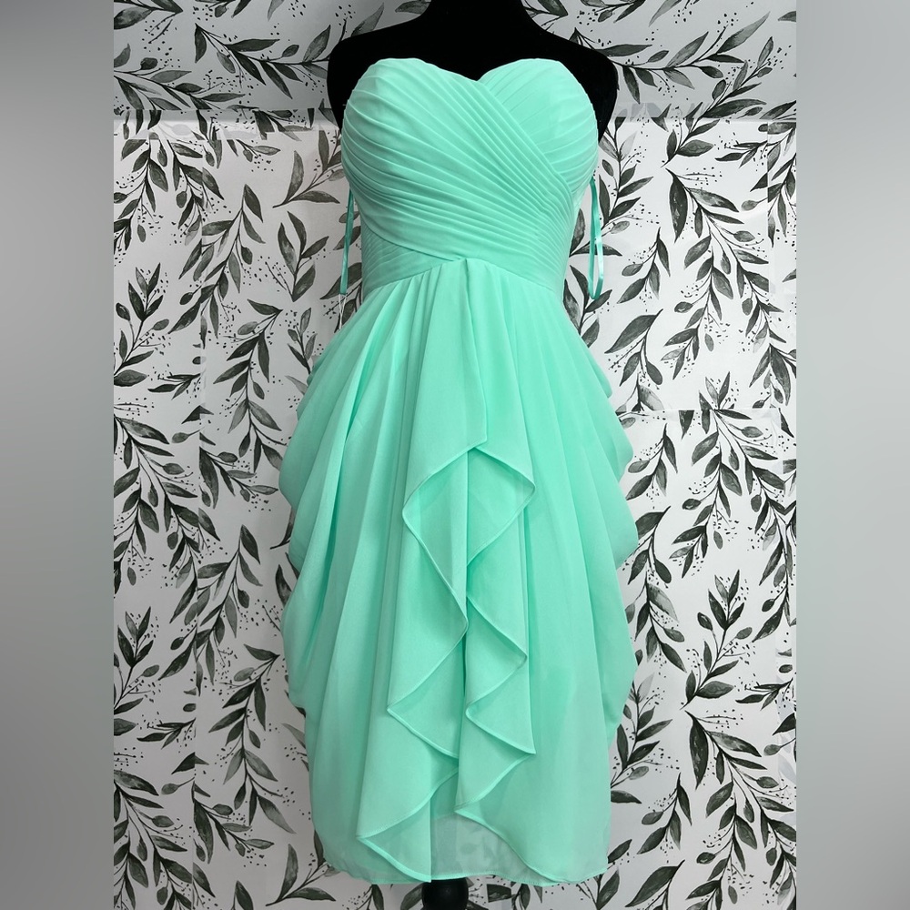 Elegant Mint Green Sz 2 6 Corset‎ Dress Bridesmaid Prom Party Cocktail NWT #8